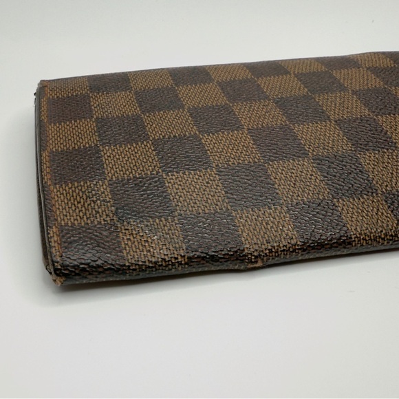 Louis Vuitton Portefeuille Sarah Damier Wallet Ebene Brown | Women’s | Used | - Picture 6 of 15